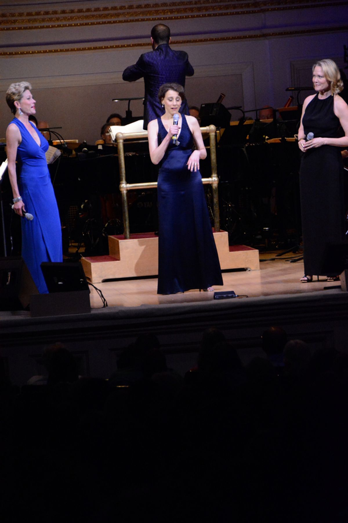 Marin Mazzie, Judy Kuhn and Rebecca Luker at 