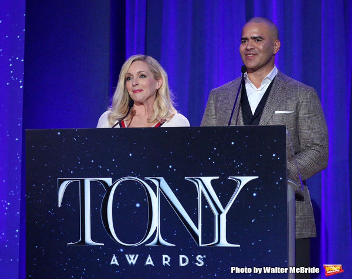 FREEZE FRAME: Jane Krakowski and Christopher Jackson Announce the 2017 Tony Awards Nominations  Image