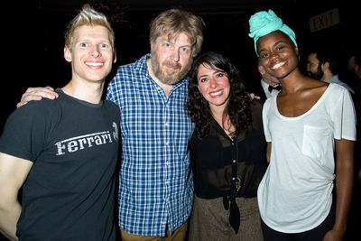 Lucas Steele, Dave Malloy, Rachel Chavkin, Denee Benton Photo