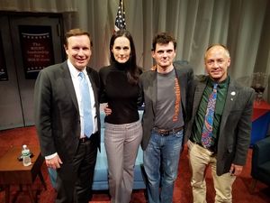 Chris Murphy, Charlotte Cohn, Jason Odell Williams and Mark Barden @ BroadwayWorld Chris Murphy, Charlotte Cohn, Jason Odell Williams and Mark Barden Photo