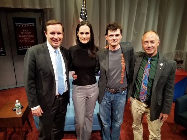 Chris Murphy, Charlotte Cohn, Jason Odell Williams and Mark Barden Photo