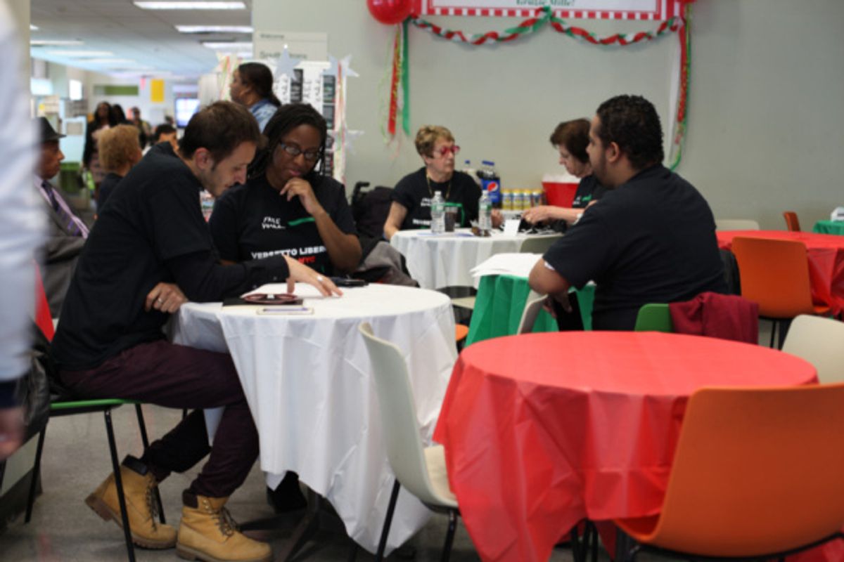 Free Verse meets In Scena! A yearly In Scena! event. Aleksandros Memetaj of Sweet Home Albania translates works by emerging writers from Free Verse - South Bronx. 

Photo by Ting Pan at 