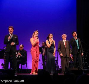Sal Viviano, Elizabeth Stanley, Judy Kuhn, Sheldon Harnick, Aaron C. Finley Photo
