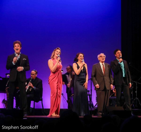 Sal Viviano, Elizabeth Stanley, Judy Kuhn, Sheldon Harnick, Aaron C. Finley Photo