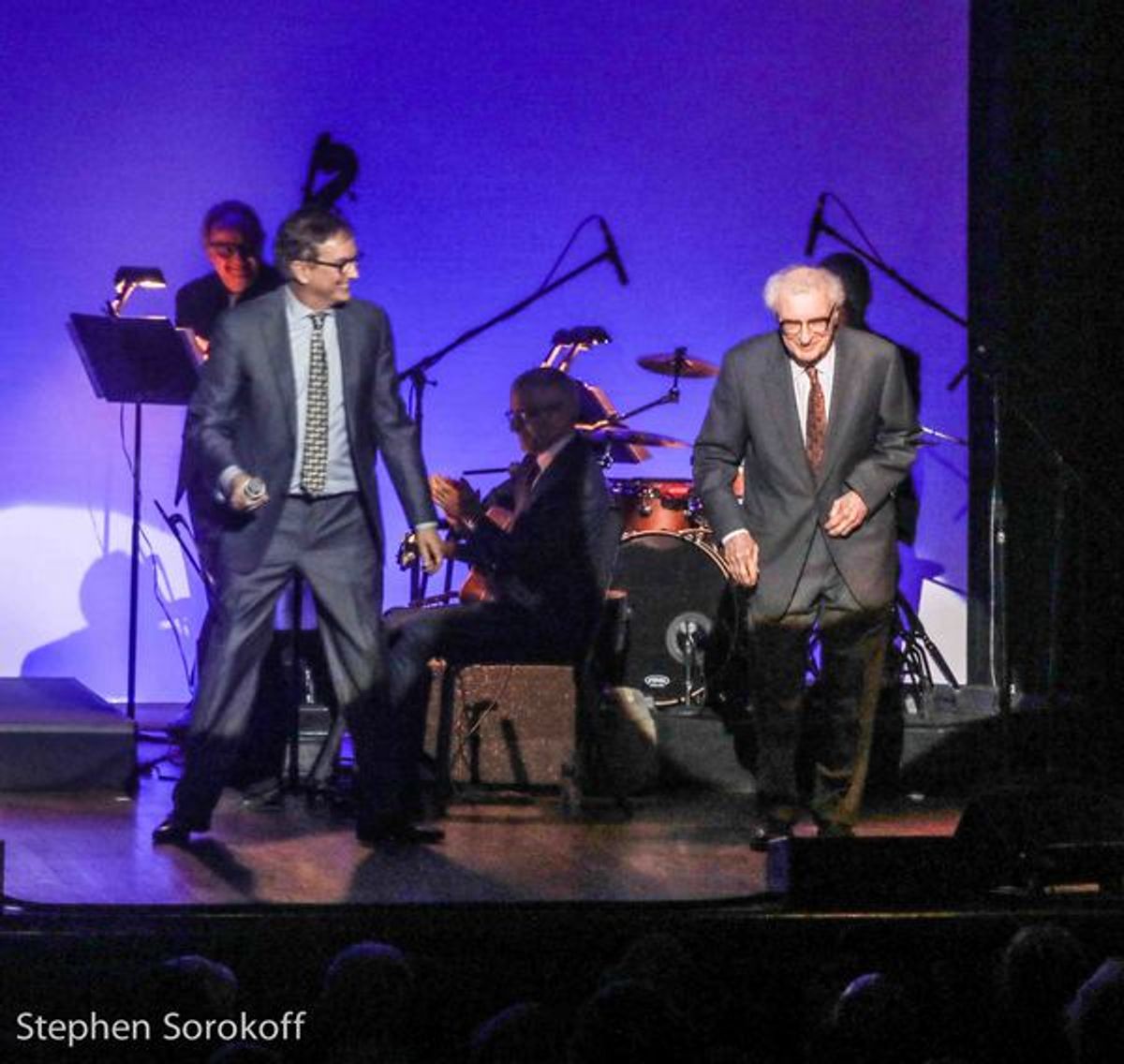 Rob Fisher, artistic director/piano & Sheldon Harnick, writer & host at 