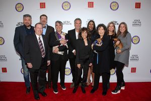 oice for the Animals board members with councilmember Paul Koretz, comedian Craig Ferguson, and Emmy and Tony-winning actress and animal advocate Lily Tomlin with adoptable dogs from West Los Angeles Animal Shelter. @ BroadwayWorld oice for the Animals board members with councilmember Paul Koretz, comedian Craig Fer Photo