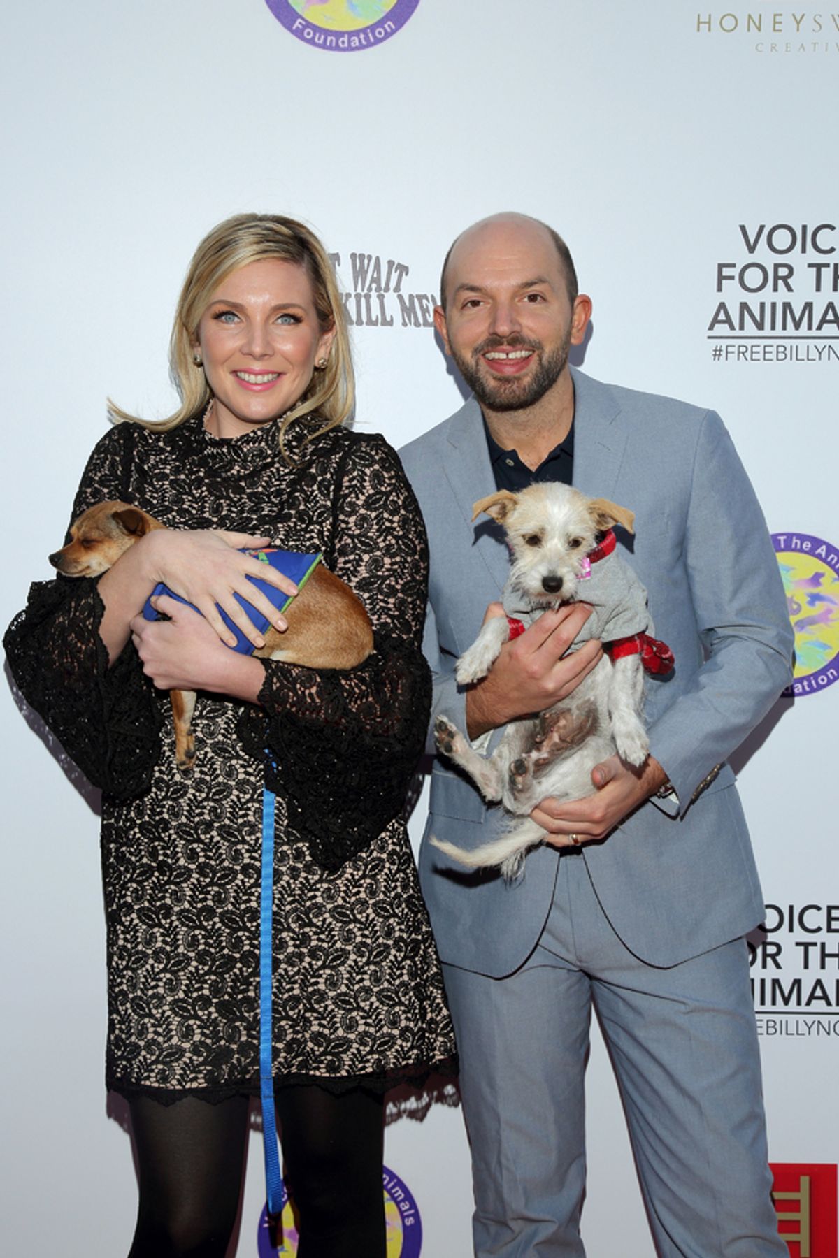 June Diane Raphael and Paul Scheer at 