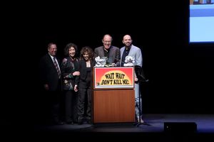 Paul Koretz, Lily Tomlin, Melya Kaplan, Mark Kleinman and Paul Scheer Photo