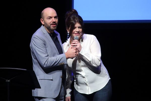 Paul Scheer and Casey Wilson Photo