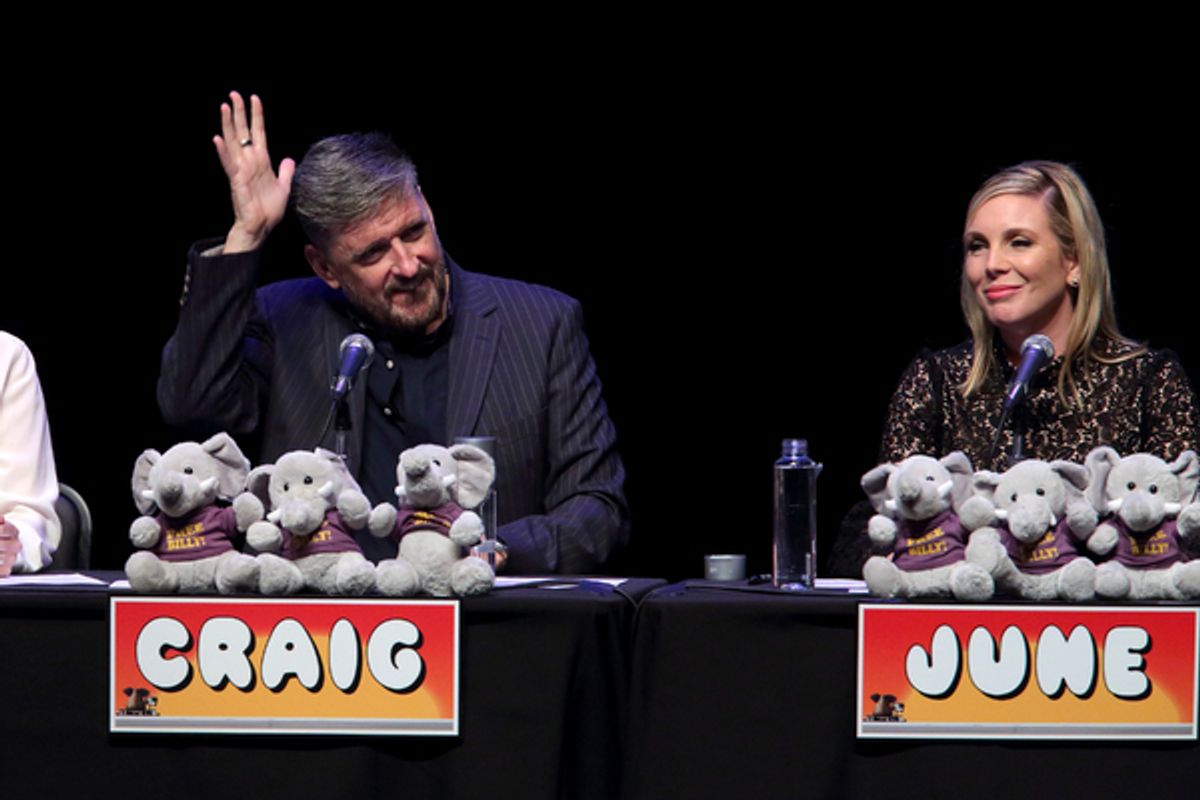 Craig Ferguson and June Diane Raphael at 