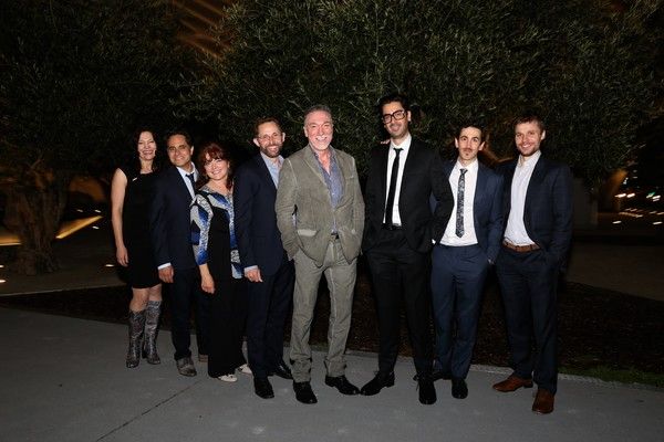 Director Giovanna Sardelli, playwright Rajiv Joseph, and cast members Joanne McGee, T Photo