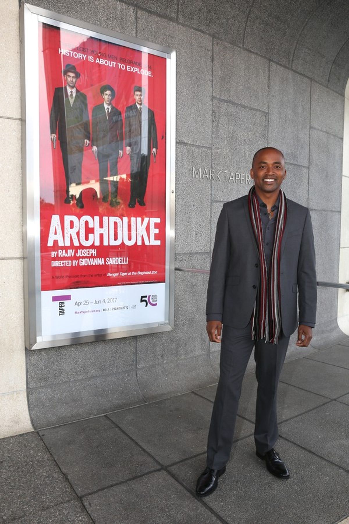 DeJuan Johnson at Patrick Page, Stephen Stocking and More Celebrate Rajiv Joseph's ARCHDUKE Opening at the Taper