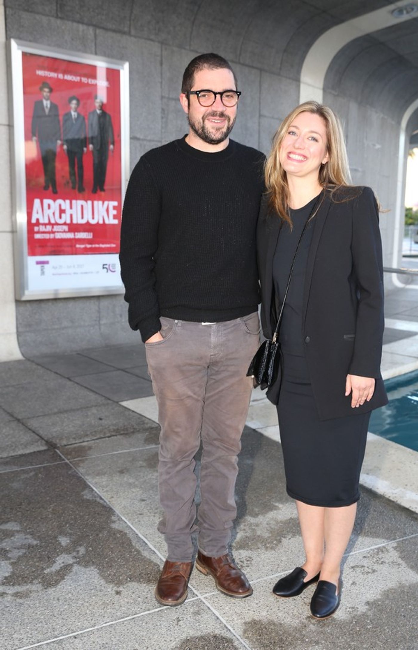 Photo Flash: Patrick Page, Stephen Stocking and More Celebrate Rajiv Joseph's ARCHDUKE Opening at the Taper  Image