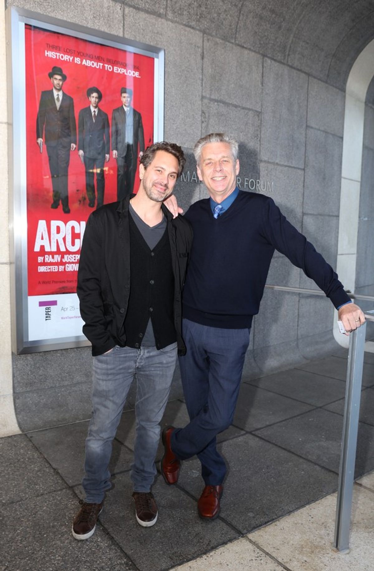 Thomas Sadoski and Center Theatre Group Artistic Director Michael Ritchie at 