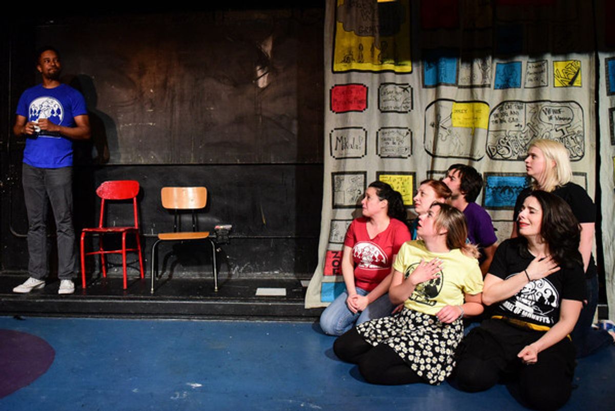 Barry Irving, Nancy Casas, Lindsey Dorcus, Joan Figarella, Nick Hart, Raquel Torre and Hailey PalmerWhat You Did Last Spring, dire at 