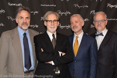 Tim Sanford, Michael Korie, Scott Frankel and Doug Wright Photo