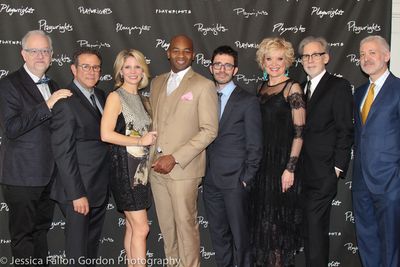 Doug Wright, Michael Greif, Kelli Oâ€™Hara, Brandon Victor Dixon, Christine Eber Photo