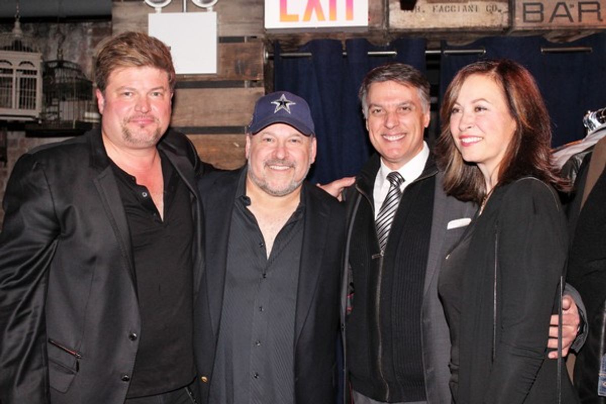 Rob Evan, Frank Wildhorn, Robert Cuccioli and Linda Eder at 