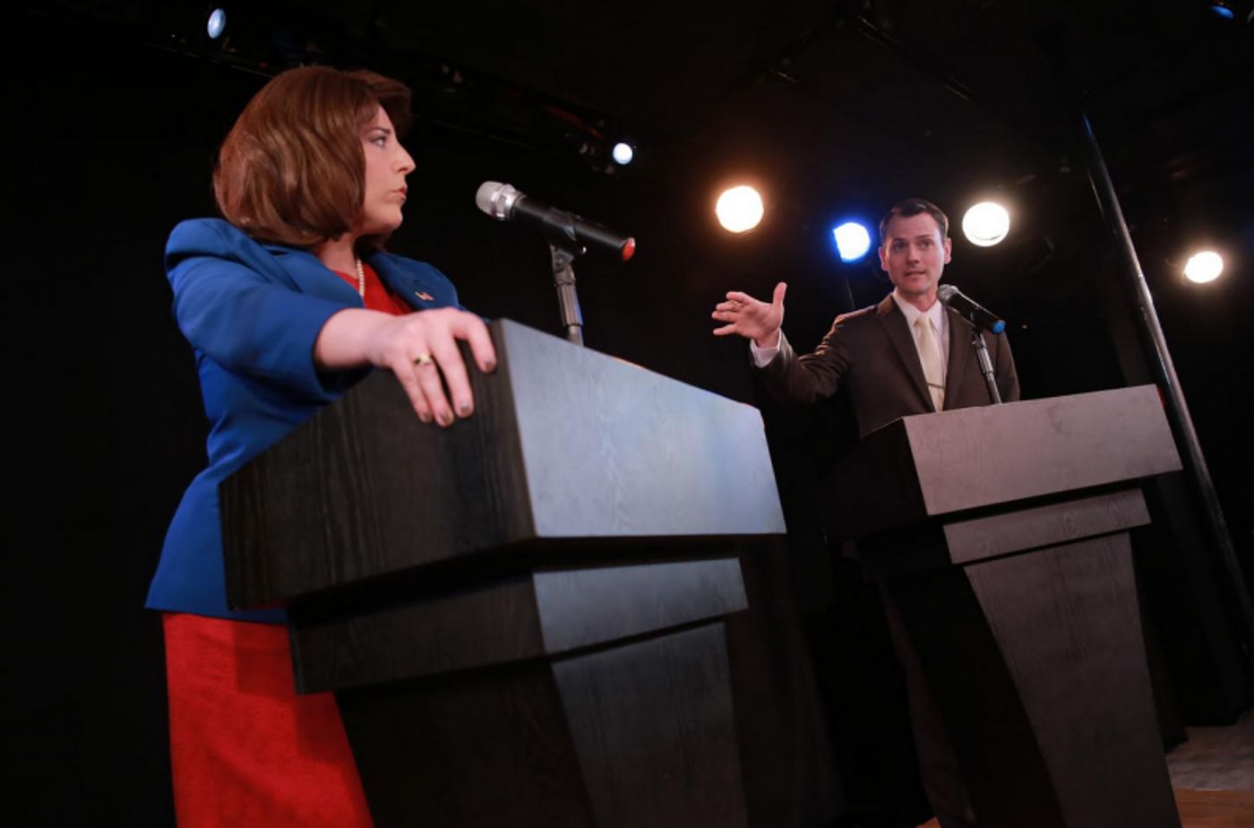 Review: HER OPPONENT Recreates Clinton/Trump Debates With Genders Switched  Image