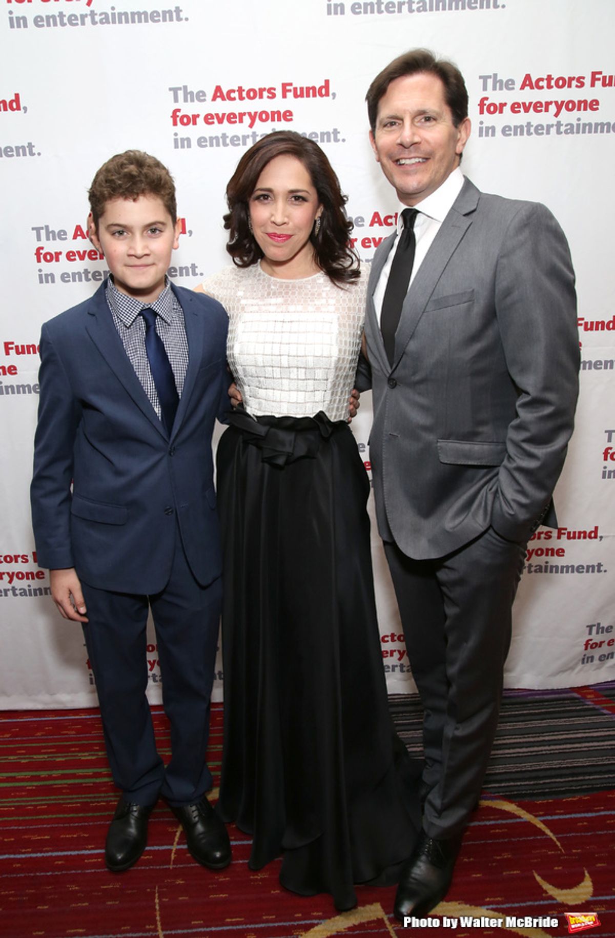 Hudson Flynn, Andrea Burns and Peter Flynn at 