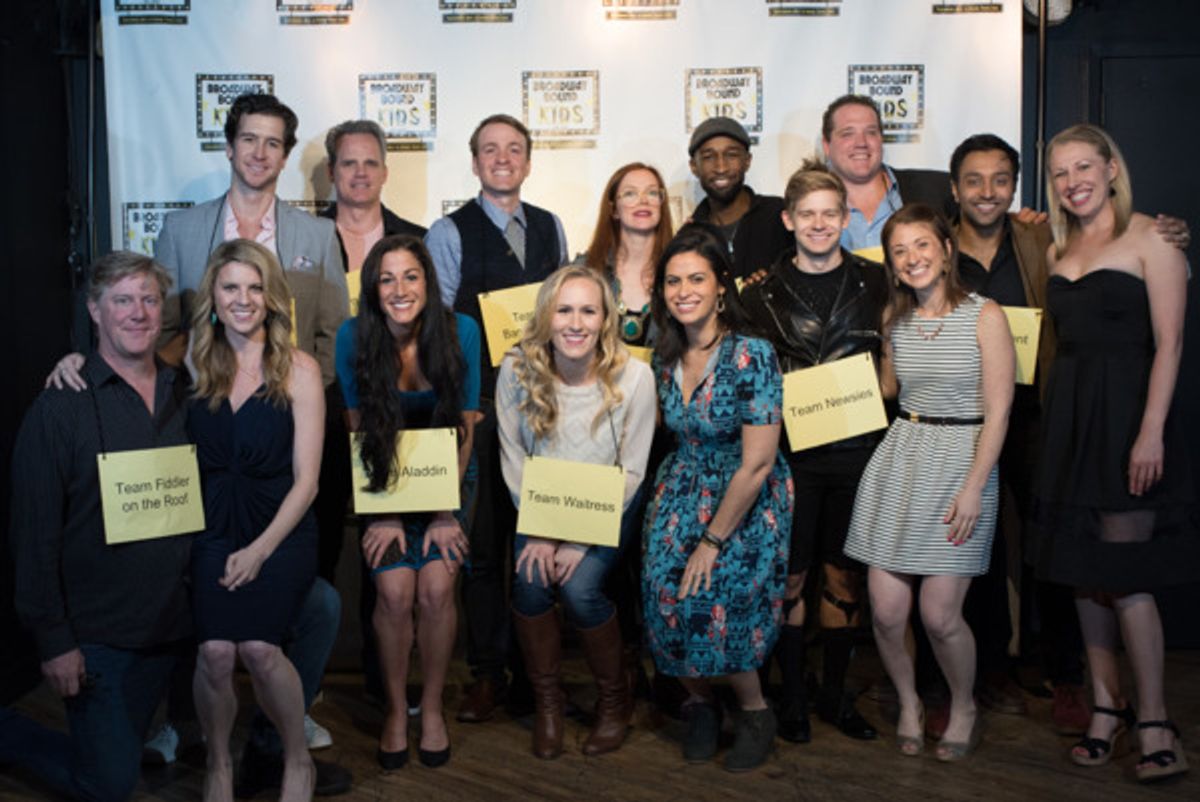 The Spellers of the 2nd Annual Broadway Bee with Broadway Bound Kids Creative Team
Photo credit: Michelle Kinney
 at 