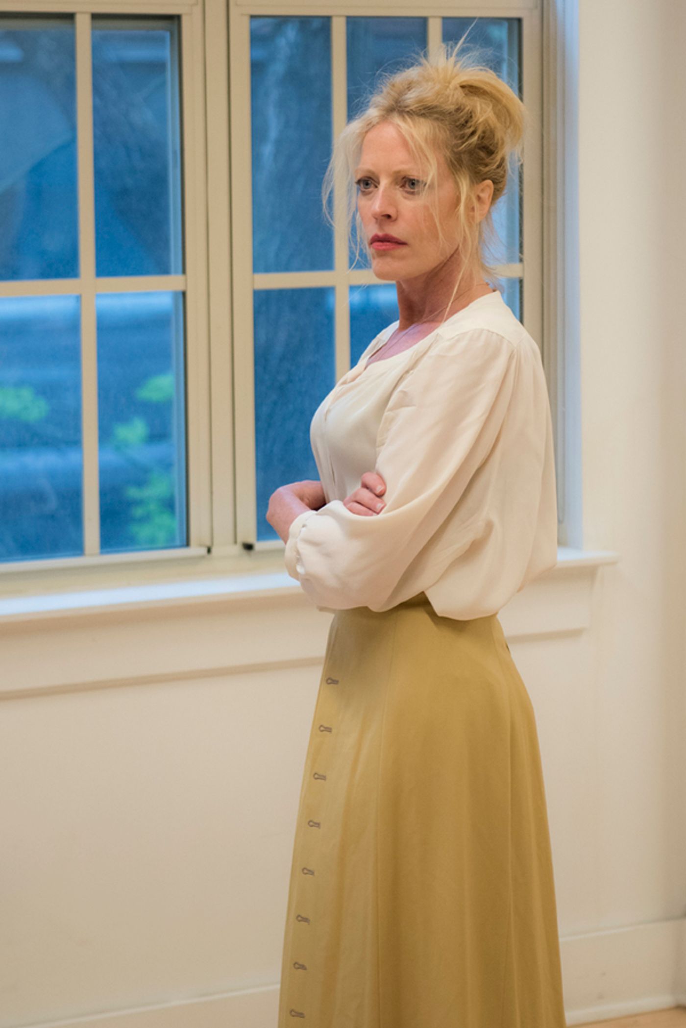 Photo Flash: In Rehearsal For Waterwell's HAMLET Starring Arian Moayed, Sherie Rene Scott, and Micah Stock  Image