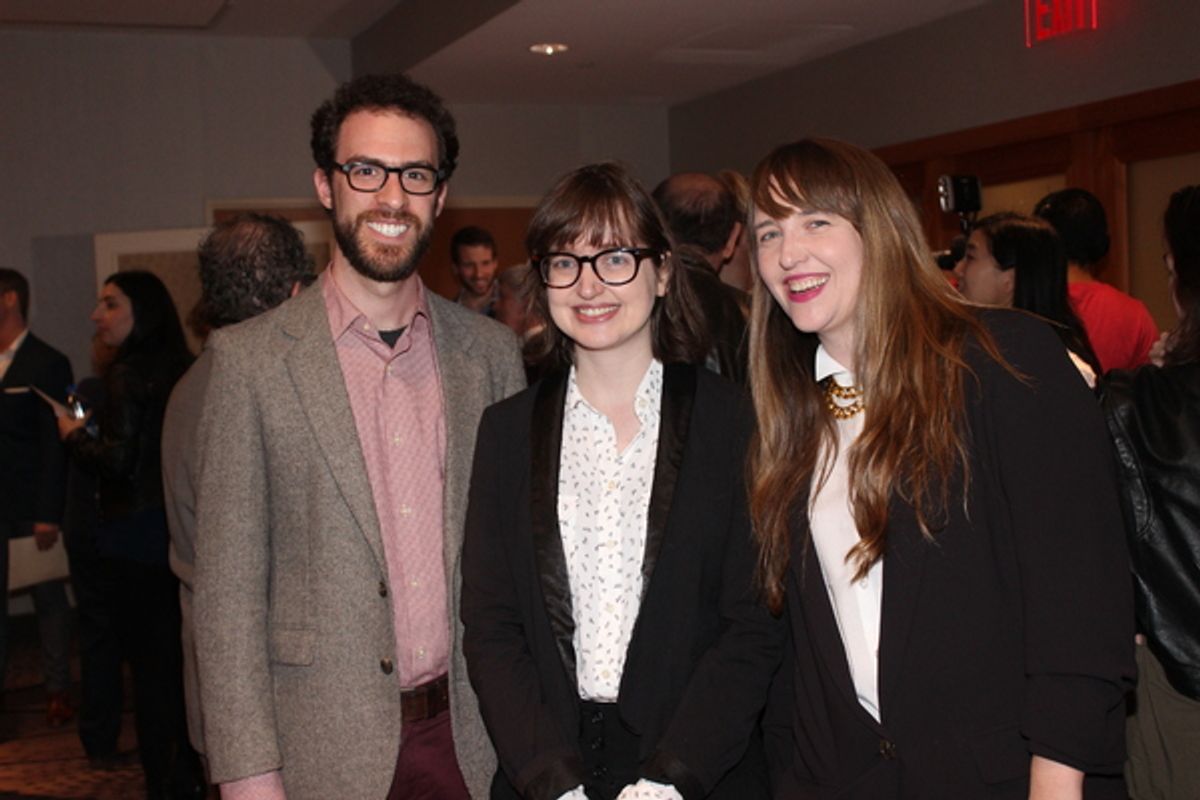Josh Luxenberg, Rosalind Grush and Meghan Finn at 