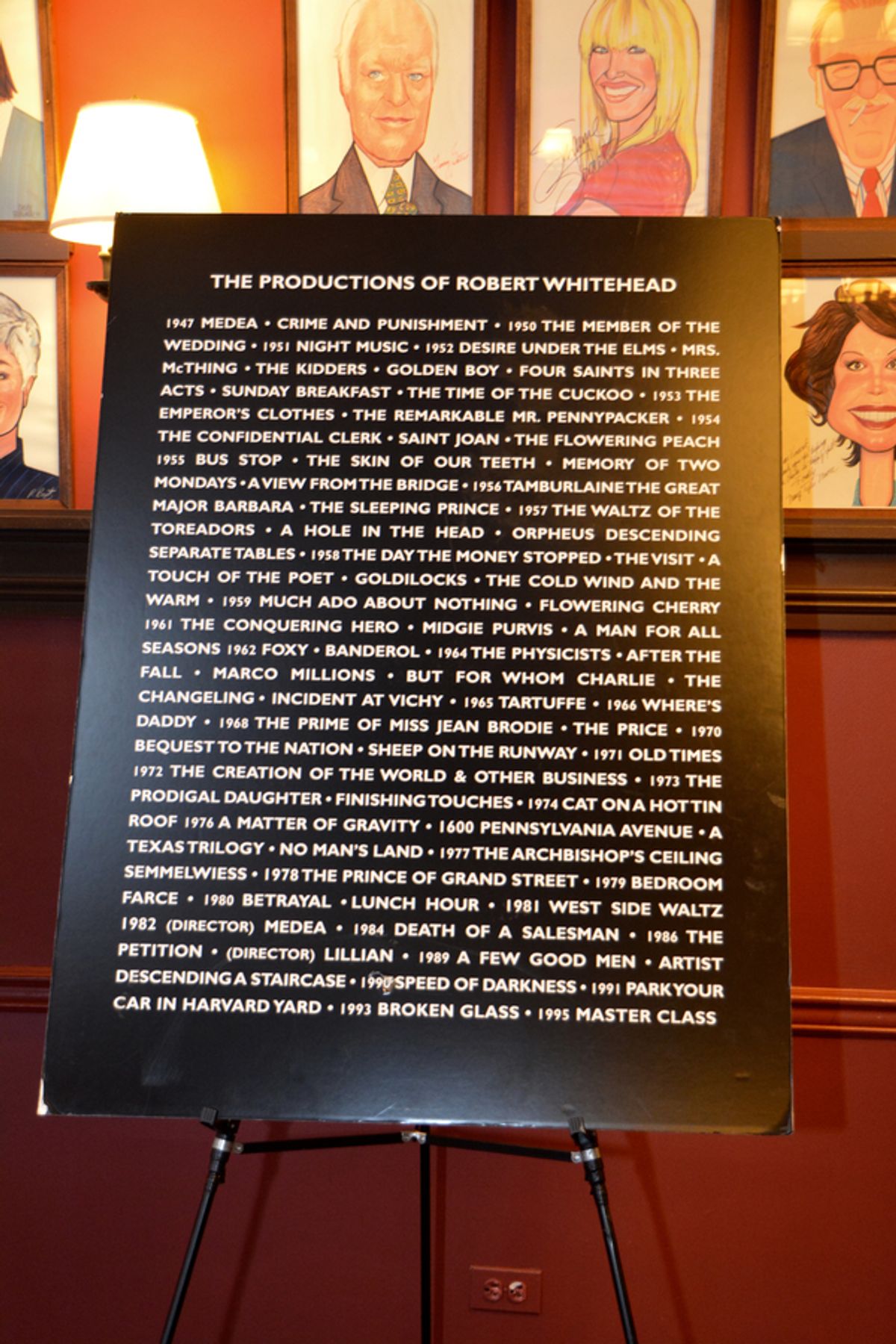 Robert Whitehead Award at 