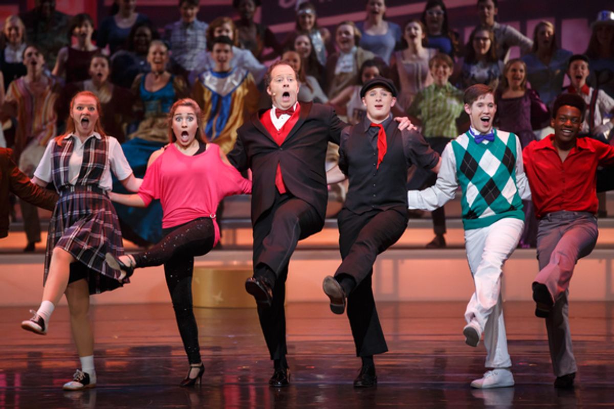 Shuler Hensley and Shuler Ensemble in opening number at 