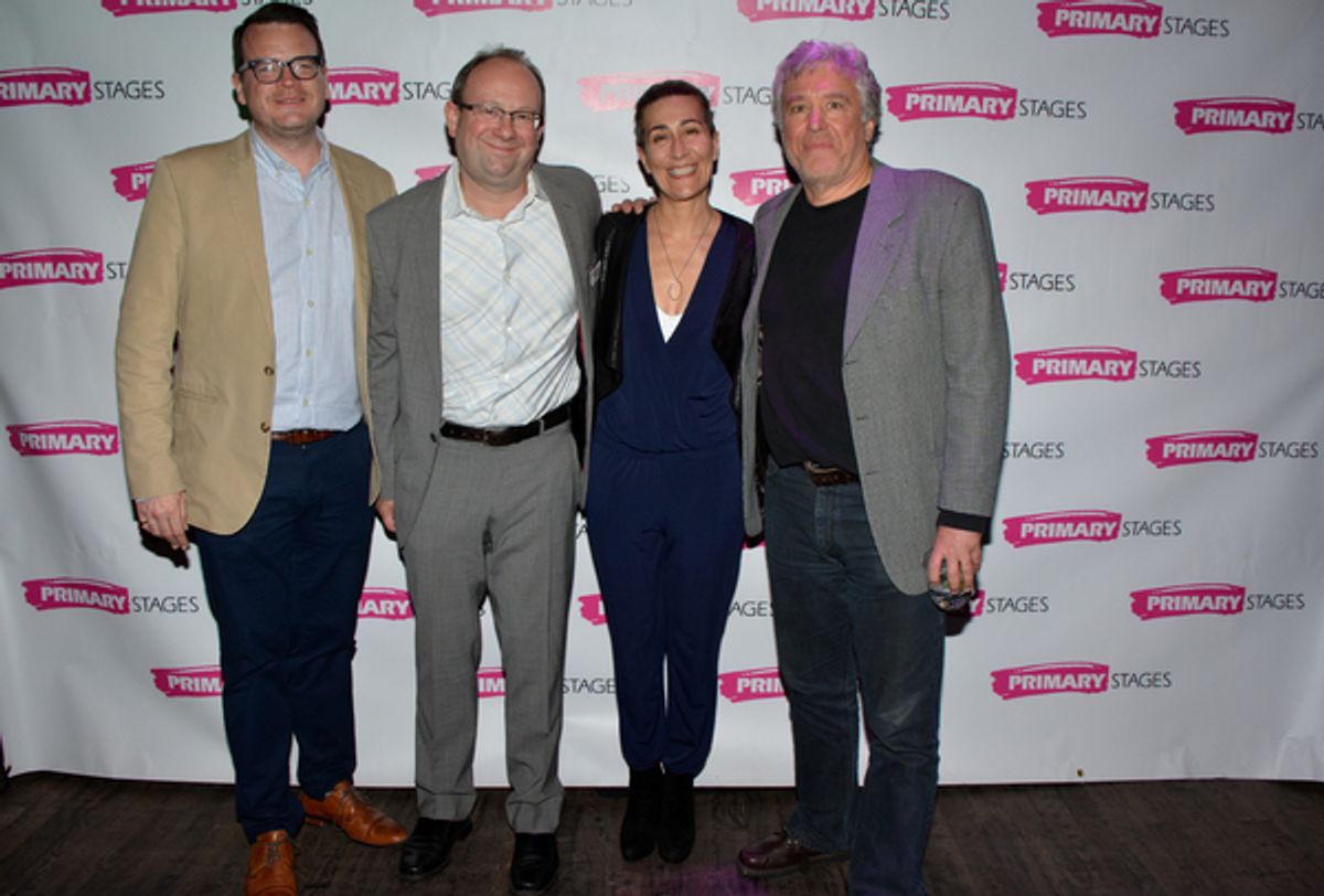 Shane Hudson, Andrew Leynse, Jeanine Tesori and Casey Childs at 