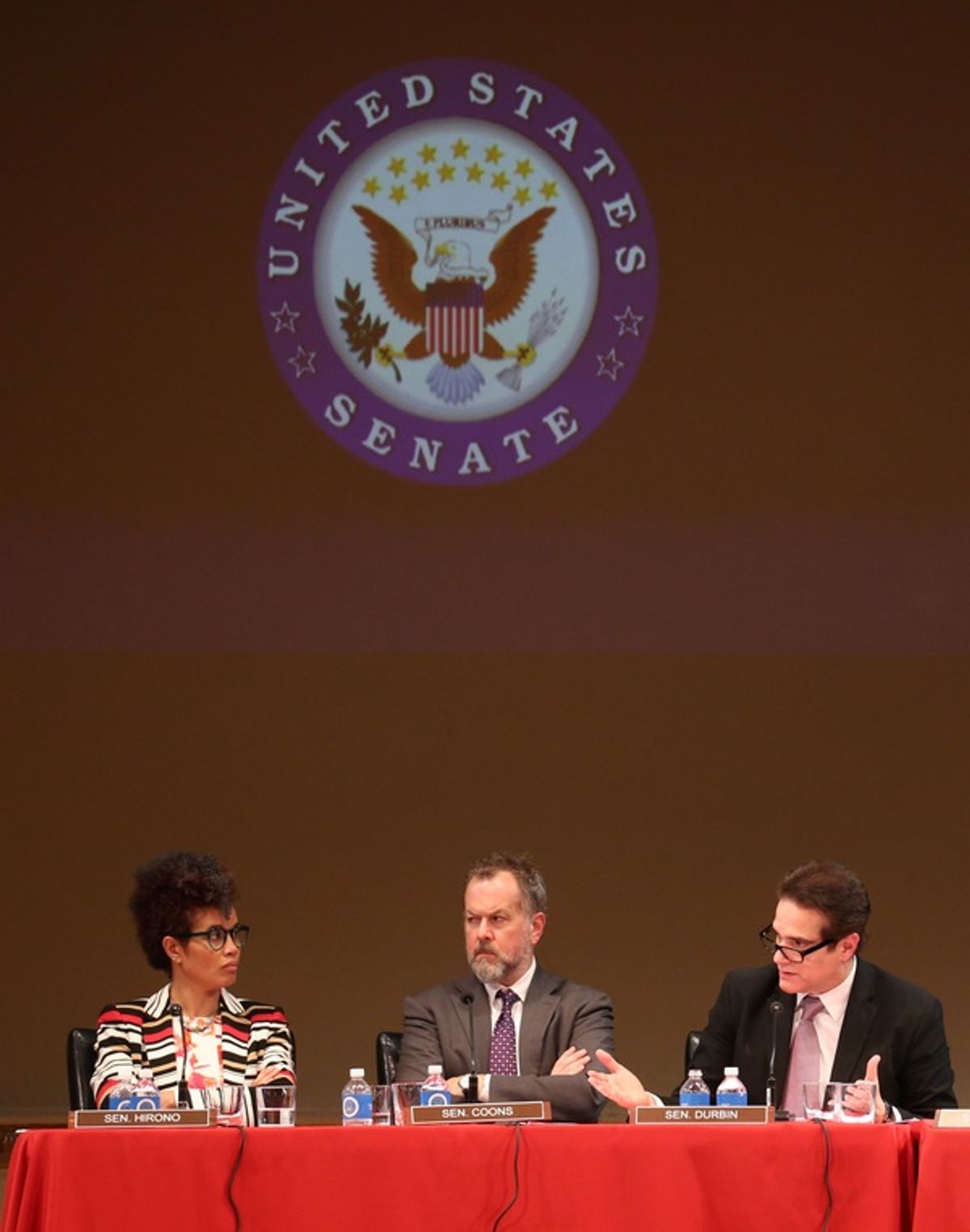 Staceyann Chin, David Costabile, and Yul Vazquez  at 