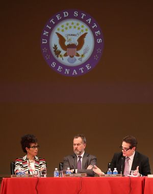 Staceyann Chin, David Costabile, and Yul Vazquez  Photo