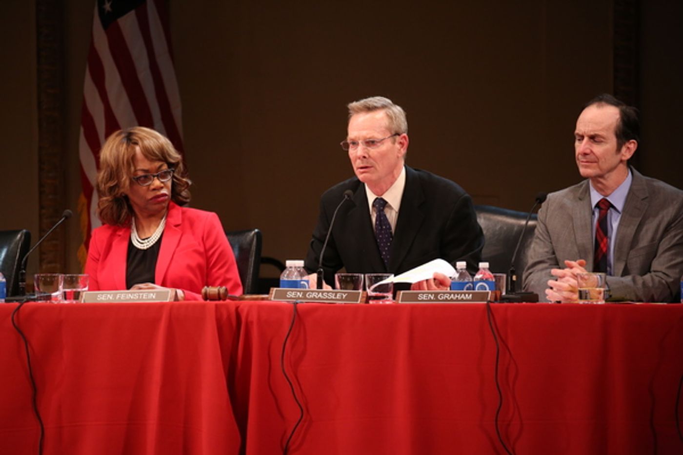 Photo Flash: Alec Baldwin, Ellen Burstyn, Raul Esparza and More Bring Trump Hearings to the Stage in ALL THE PRESIDENT'S MEN? at Town Hall  Image