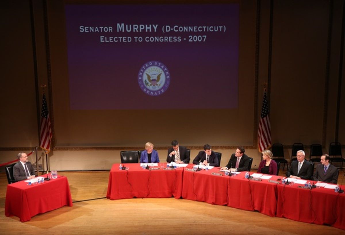 David Costabile as cabinet nominee Dr. Tom Price, Ellen Burstyn as Senator Warren, Ivan Hernandez as Senator Bennet, David Remnick as Senator Franken, Yul Vazquez as Senator Murphy, Linda Emond as Senator Murray, Walter Bobbie as Senator Alexander, and De at 