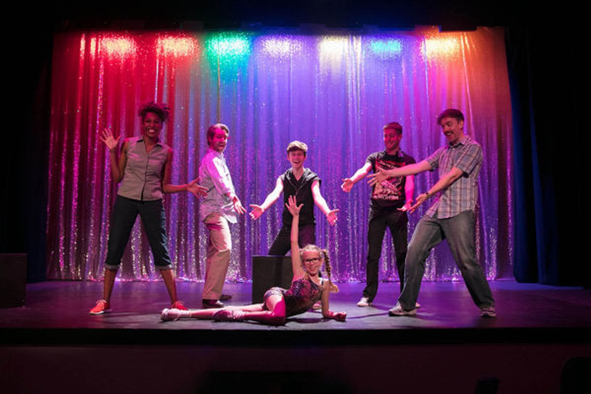 Sharyon Culberson, George Keating, Kyle Klein, Connor Baty and Greg Foster with Sophie Kaegi  at 