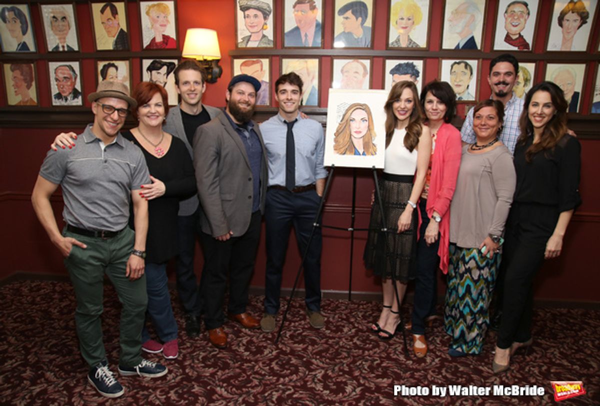 Corey Cott and Laura Osnes at 
