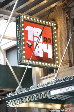 Theatre Marquee Unveiling for 1984  starring Tom Sturbridge, Olivia Wilde and Reed Bi Photo