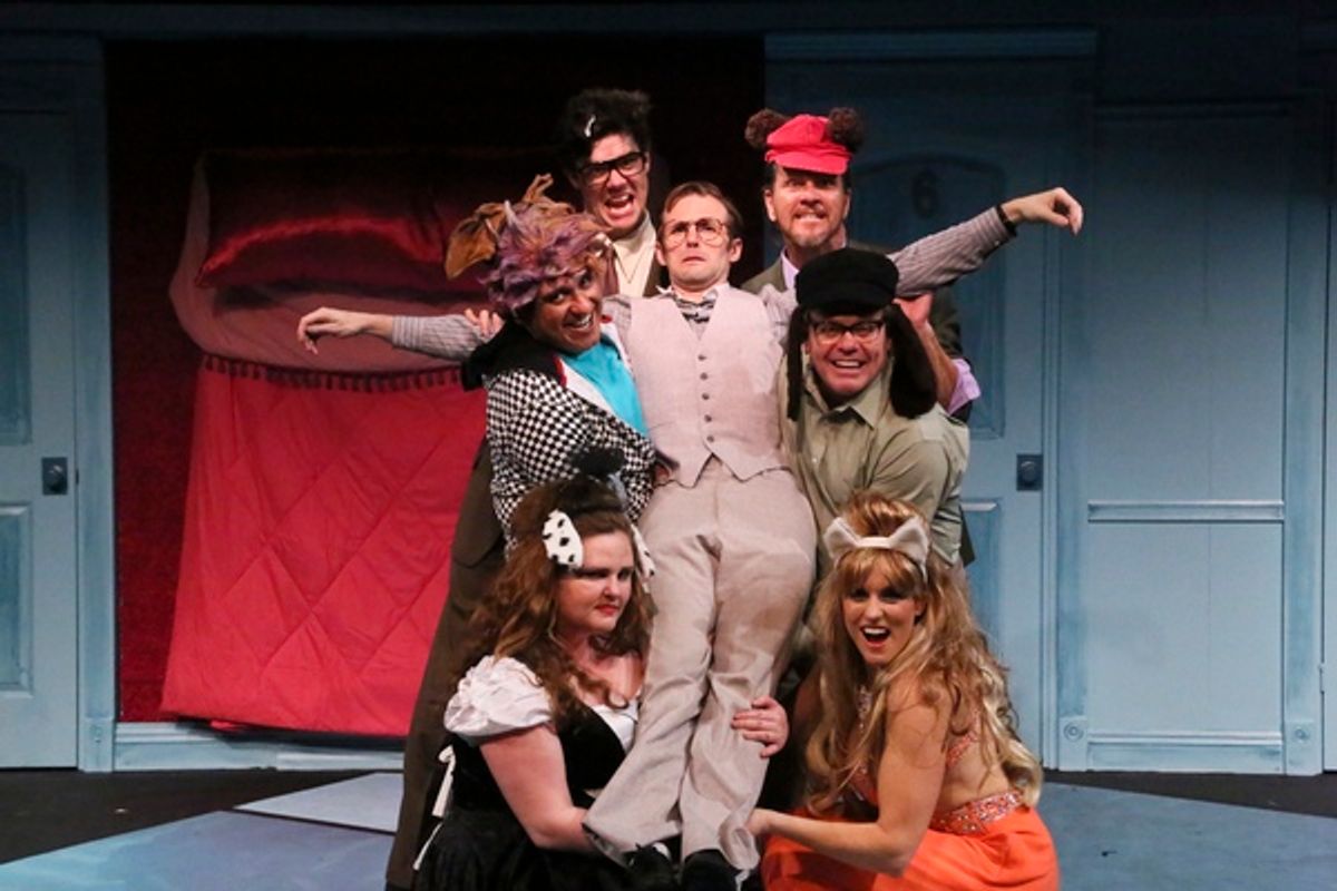 Rory Patterson, Jose Villarreal, Alastair James Murden, Brandon Parrish (center), David Atkinson, Brian Habicht, Selah Victor at 