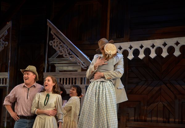 Kaitlyn Davidson and Bryant Martin and The Cast of Oklahoma! Photo