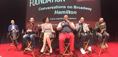 Richard Ridge, Javier Munoz,  Mandy Gonzalez, James Monroe Iglehart, Bryan Terrell Cl Photo