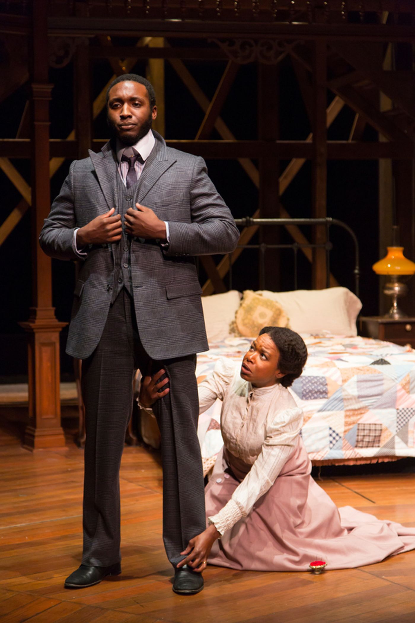 Photo Flash: First Look at McCarter's INTIMATE APPAREL, Plus Lynn Nottage's Opening Night Visit!  Image