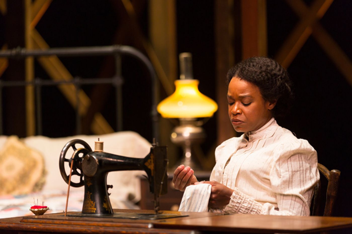 Photo Flash: First Look at McCarter's INTIMATE APPAREL, Plus Lynn Nottage's Opening Night Visit! Photo Flash: First Look at McCarter's INTIMATE APPAREL, Plus Lynn Nottage's Opening Night Visit! Image