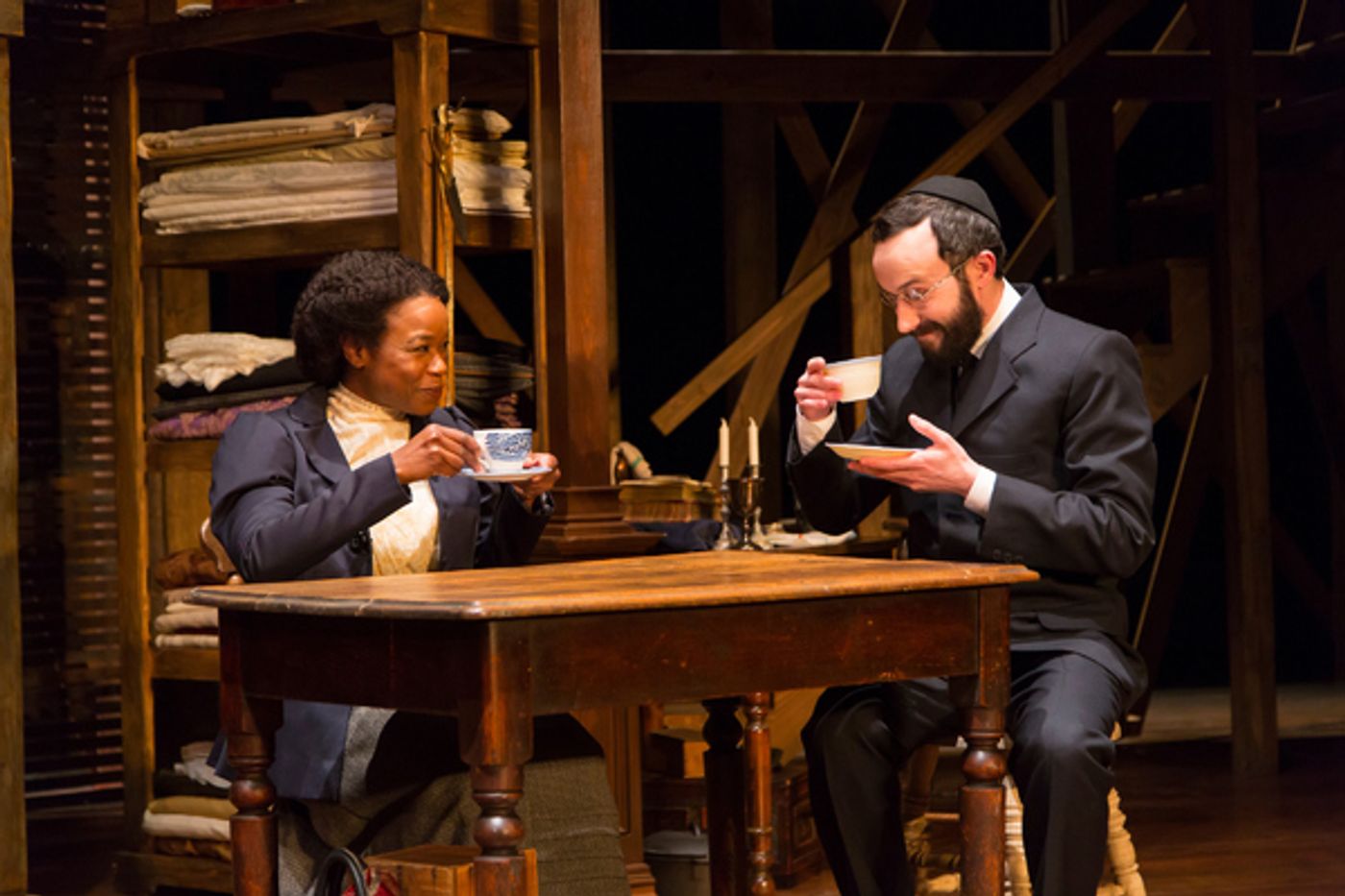 Photo Flash: First Look at McCarter's INTIMATE APPAREL, Plus Lynn Nottage's Opening Night Visit!  Image