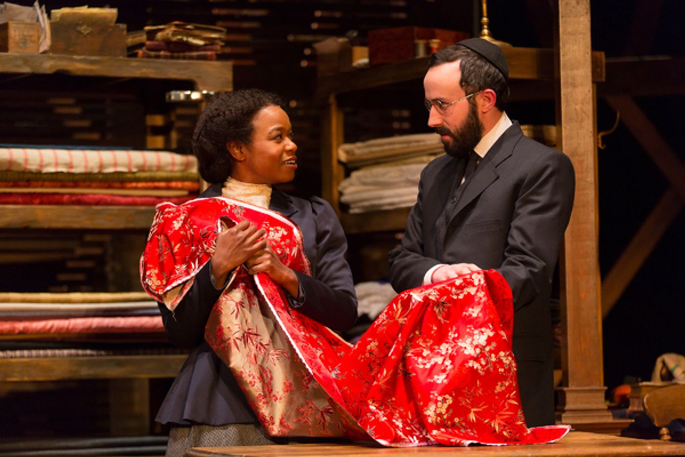 Photo Flash: First Look at McCarter's INTIMATE APPAREL, Plus Lynn Nottage's Opening Night Visit! Photo Flash: First Look at McCarter's INTIMATE APPAREL, Plus Lynn Nottage's Opening Night Visit! Image