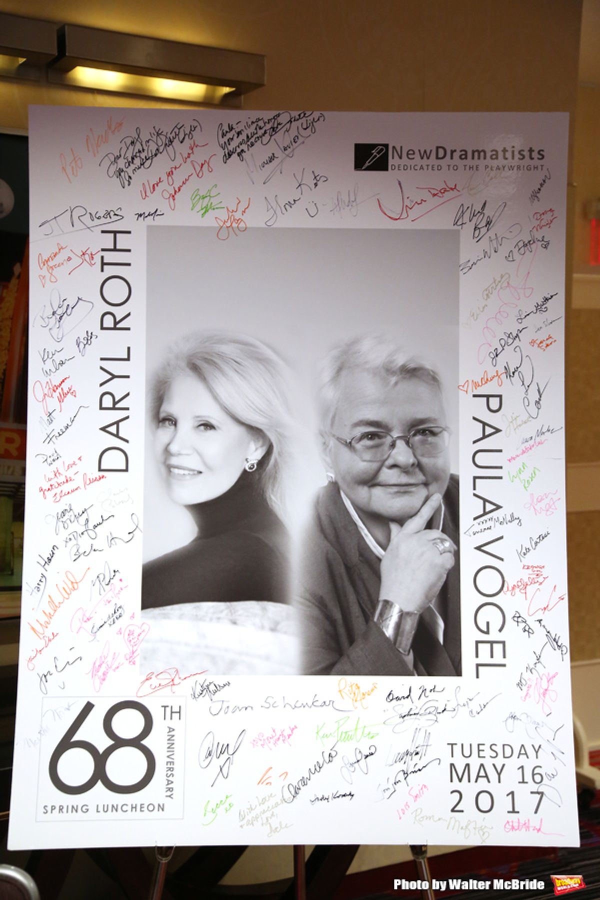 The New Dramatists' 68th Annual Spring Luncheon honoring Daryl Roth and Paula Vogel at 