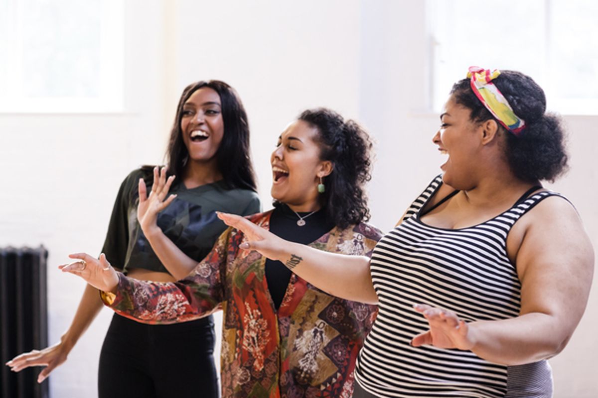 Krishana Parker, Bernadete Bangura, and Rochelle Jackman at 