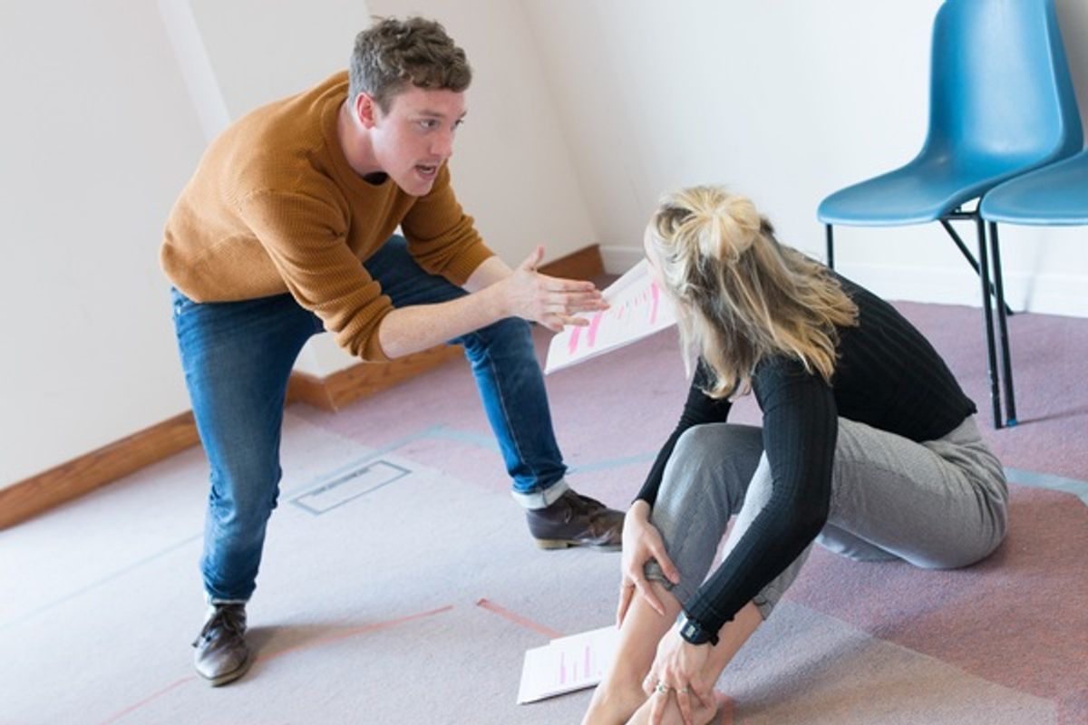 Christopher Adams and Florence Roberts at 