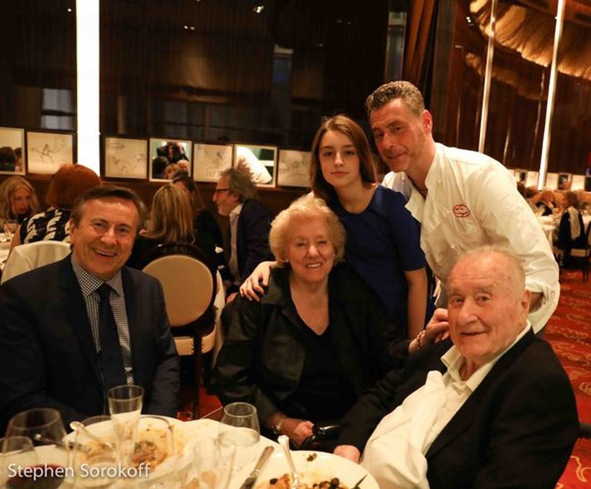 Daniel Boulud, Egidiana Maccioni, Mauro Maccioni, Sirio Maccioni at 