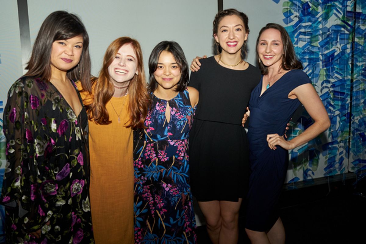 Lizzy Jutlia, Susannah Perkins, Midori Francis, Jenna Dioguardia, Lauren Patten at 