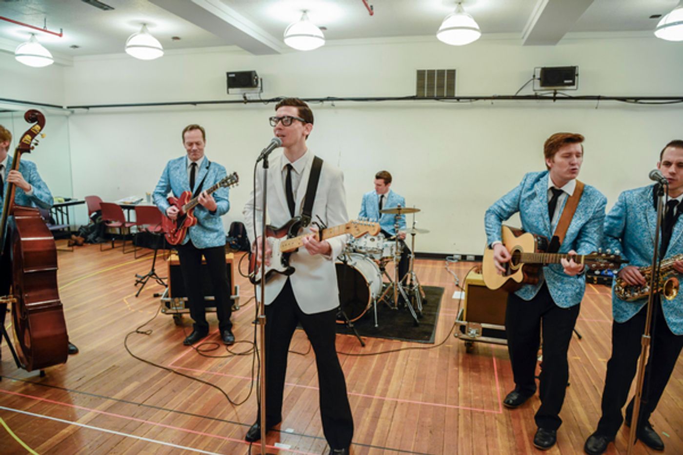 Photo Flash: Oh, Boy! Go Inside Rehearsal with John Dewey, Hunter Foster and More for BCP & Kimmel Center's BUDDY: THE BUDDY HOLLY STORY  Image